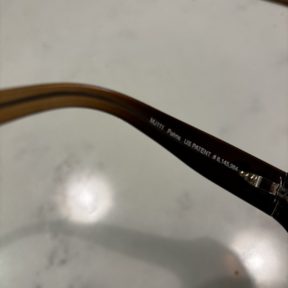Maui Jim Wrap Polarized Sunglasses Palms MJ 111-01 Chocolate Bronze Unisex - Picture 7 of 7